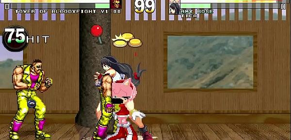  MUGEN Amy Rose and Tifa Lockhart